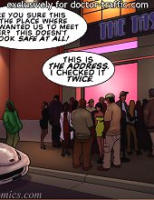 Are you sure this is the place where mom wanted us to meet her for interracial cartoon sex?