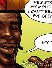 Black cartoon porn. He is stretching my mouth so wide I can not believe what I have been missing