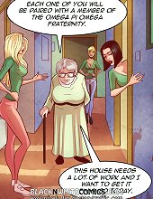 Each one of you will be paired on erotic cartoons with the member of the omega pi fraternity