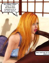 3d porn toons with redhead teen girl doing blowjob