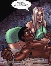 He looks absolutely delicious on comics interracial. His cock is huge and he's not even hard
