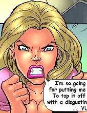 Cartoon porn pic. Im not cooking anything! Youre going to take me for nice dinner!